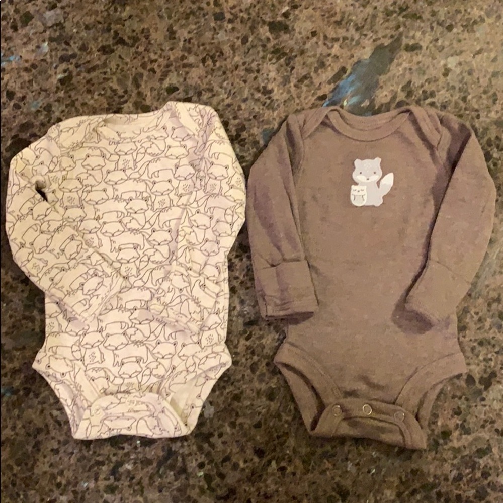 4PC Newborn Sz Raccoon Sets Carters